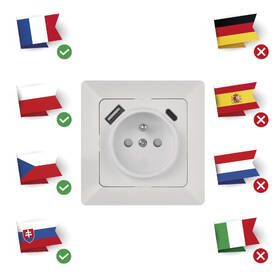 Zásuvka EMOS jednonásobná s USB-A a USB-C bílá

 obrázek produktu 5 z 8