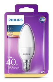 Žárovka LED Philips svíčka, 5,5W, E14, teplá bílá 

 obrázek produktu 1 z 1