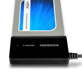 Adaptér Axagon USB3.0 - SATA 6G HDD FASTport3 vč. Napáječe černá barva
