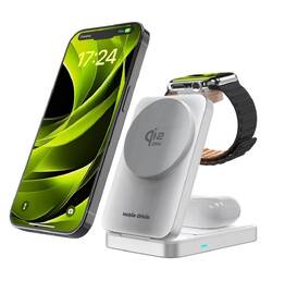 Bezdrátová nabíječka Mobile Origin 3in1 Qi2 25W Stand PW35 stříbrná

 obrázek produktu 12 z 18