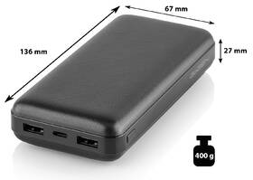 Powerbanka GoGEN 20000 mAh, USB-C černá

 obrázek produktu 1 z 6
