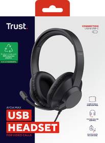 Headset Trust AYDA Max, USB-C/USB-A černý

 obrázek produktu 6 z 12