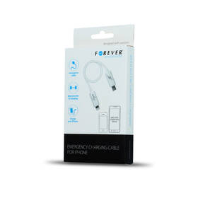 Kabel Forever MicroUSB/Lightning, 25cm bílý

 obrázek produktu 1 z 2