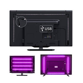 LED pásek Solight WIFI smart RGB pásek pro TV, 4x50cm, USB 

 obrázek produktu 2 z 6