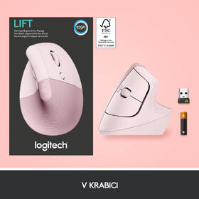 Myš Logitech Lift Vertical Ergonomic růžová

 obrázek produktu 7 z 9