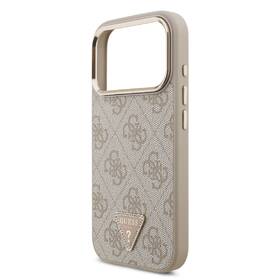 Kryt na mobil Guess 4G Strass Triangle Logo Gold Frame MagSafe na Apple iPhone 18 Pro růžový

 obrázek produktu 3 z 6
