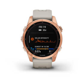 Chytré hodinky Garmin fenix 7S Solar - Rose Gold/Sand Silicone Band 

 obrázek produktu 4 z 10
