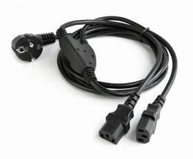 Kabel Gembird napájecí 230V 2m 2 zástrčky (Y rozdvojka) 

 obrázek produktu 1 z 2