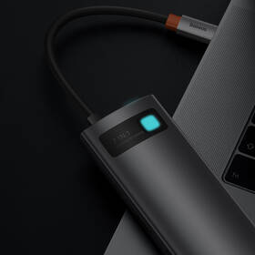 USB Hub Baseus Metal Gleam Series 7v1 HUB USB-C (USB-C PD 100W, USB-C, 2x USB 3.0, HDMI, SD/TF port) šedý

 obrázek produktu 8 z 10