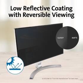 Privátní filtr KENSINGTON MagPro™ pro monitor 24“ (16:10), dvousměrný, magnetický, odnímatelný 

 obrázek produktu 5 z 13