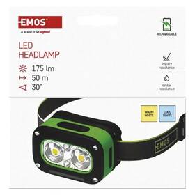 Čelovka EMOS NABÍJECÍ LED 175 LM, 800 mAh černá/zelená

 obrázek produktu 2 z 4