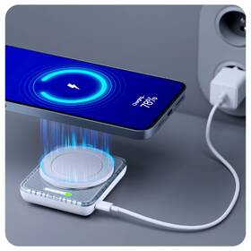 Powerbanka 3mk PowerMag Handy MagSafe 5000 mAh, 22.5 W, bezdrátové magnetické nabíjení bílá

 obrázek produktu 3 z 6