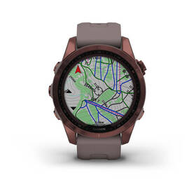 Chytré hodinky Garmin fenix 7S Sapphire Solar - Titan Dark Bronze/Gray Silicone Band 

 obrázek produktu 1 z 10