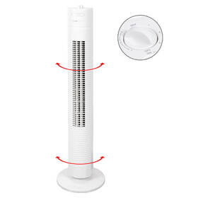 Ventilátor sloupový Clatronic TVL 3770 WH bílý

 obrázek produktu 3 z 7