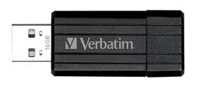 USB Flash Verbatim PinStripe 16GB černá barva
