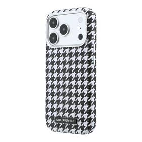 Kryt na mobil Karl Lagerfeld PU Houndstooth Resin Plate MagSafe na Apple iPhone 17 Pro černý

 obrázek produktu 2 z 6
