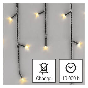 Vánoční osvětlení EMOS 600 LED rampouchy, 10 m, venkovní i vnitřní, teplá bílá, programy 

 obrázek produktu 2 z 10