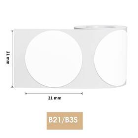 Papírový štítek Niimbot R 21x21mm 300ks RoundB pro B21 bílý

 obrázek produktu 1 z 1