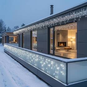 Vánoční osvětlení Solight LED, rampouchy, 300 LED, IP44, (15m) průhledné

 obrázek produktu 4 z 6