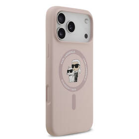 Kryt na mobil Karl Lagerfeld Liquid Silicone Karl and Choupette MagSafe na Apple iPhone 17 Pro Max růžový

 obrázek produktu 3 z 7