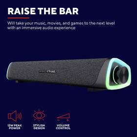 Soundbar Trust GXT 620 Axon černý

 obrázek produktu 7 z 12