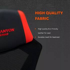 Herní židle Canyon Flow Mesh černá/červená

 obrázek produktu 8 z 10