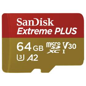 Paměťová karta SANDISK 64GB A2 C10 V30 UHS-I (170R/90W) + adapter 

 obrázek produktu 2 z 3