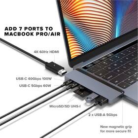 USB Hub HyperDrive DUO 7-in-2 Hub USB-C MacBook Pro šedý

 obrázek produktu 2 z 8