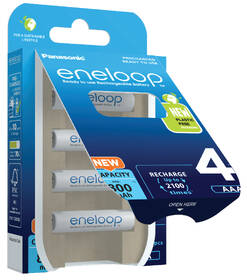 Baterie nabíjecí Panasonic Eneloop AAA, HR03, 800mAh, Ni-MH, blistr 4ks 

 obrázek produktu 3 z 4