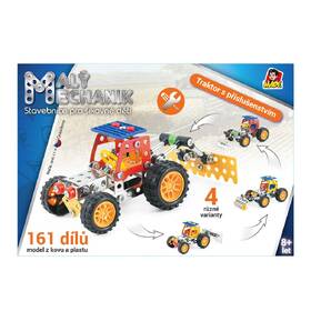 Stavebnice MaDe Malý mechanik 08337 traktor s příslušenstvím 4 v 1 

 obrázek produktu 2 z 2