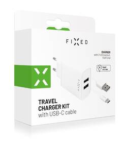 Nabíječka do sítě FIXED 2x USB, 15W Smart Rapid Charge + USB-C kabel 1m bílá

 obrázek produktu 2 z 2