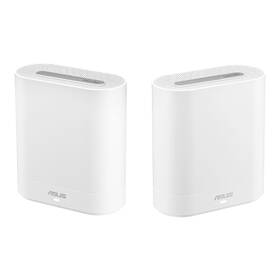 Komplexní Wi-Fi systém Asus ExpertWiFi EBM68 AX7800 Tri-band Mesh Wi-Fi 6 (2-pack) bílá barva
