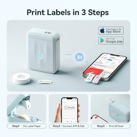 Tiskárna štítků Niimbot D110-M Smart + role štítků modrá

 obrázek produktu 3 z 3