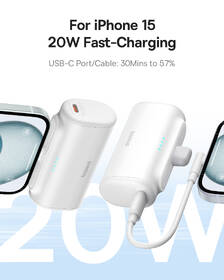 Powerbanka Baseus Compact 5000mAh 20W USB-C bílá

 obrázek produktu 5 z 10