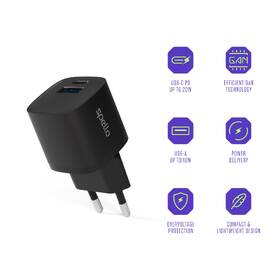 Nabíječka do sítě Spello by Epico ForceBoost GaN 20W 1x USB-A černá

 obrázek produktu 7 z 7