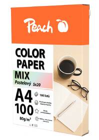 Papíry do tiskárny Peach Color A4 MIX pastelový 5x 20  listů 

 obrázek produktu 1 z 2
