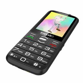 Mobilní telefon Evolveo EasyPhone XO s nabíjecím stojánkem černá barva
