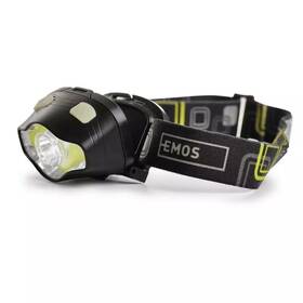 Čelovka EMOS P3536, COB LED + LED, 220 lm, 100 m, 3x AAA 

 obrázek produktu 4 z 10
