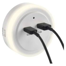 Noční světlo EMOS do zásuvky, 0,3W, USB C+A bílé

 obrázek produktu 5 z 6