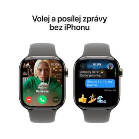 Chytré hodinky Apple GPS + Cellular 42mm pouzdro z přírodního titanu - skálově šedý sportovní řemínek - S/M 

 obrázek produktu 6 z 8