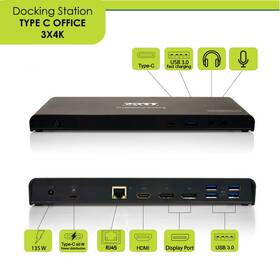 Dokovací stanice PORT CONNECT 11v1, 3x 4K USB-C + USB 3.0 černá

 obrázek produktu 6 z 6