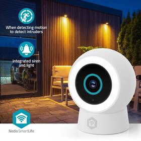 IP kamera Nedis SmartLife WIFICO14CWT, vnitřní, s reflektorem bílá

 obrázek produktu 10 z 16