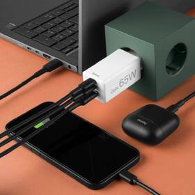 Nabíječka do sítě Hama GaN 2x USB-C + USB-A, PD/QC, 65 W bílá

 obrázek produktu 6 z 7
