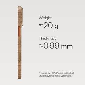 Kryt na mobil Pitaka Ultra-Slim Golden Glint na Apple iPhone 17 Pro zlatý

 obrázek produktu 8 z 8