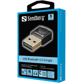 Bluetooth Sandberg USB Bluetooth 5.0 černá barva
