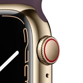 Chytré hodinky Apple GPS + Cellular, 45mm zlaté pouzdro z nerezové oceli - tmavě višňový sportovní řemínek 

 obrázek produktu 1 z 2