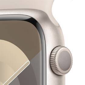 Chytré hodinky Apple GPS 45mm pouzdro z hvezdně bílého hliníku - hvězdně bílý sportovní řemínek - S/M 

 obrázek produktu 2 z 9