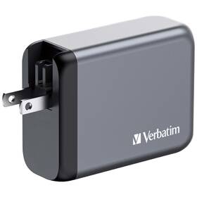 Cestovní adaptér Verbatim GNC-100 GaN 100W, 3x USB-C PD 100/65W, 1x USB-A QC 3.0 stříbrný

 obrázek produktu 4 z 6