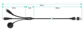 Kabel Connect IT Wirez 6in1, USB-C/Lightning/Watch Charger, 1,25m černý

 obrázek produktu 3 z 4