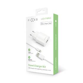 Nabíječka do sítě FIXED 1x USB, 2,4A + Lightning kabel bílá

 obrázek produktu 5 z 5